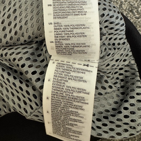 Men’s Adidas gray three tone windbreaker lightweight full zip jacket Medium - Picture 5 of 6